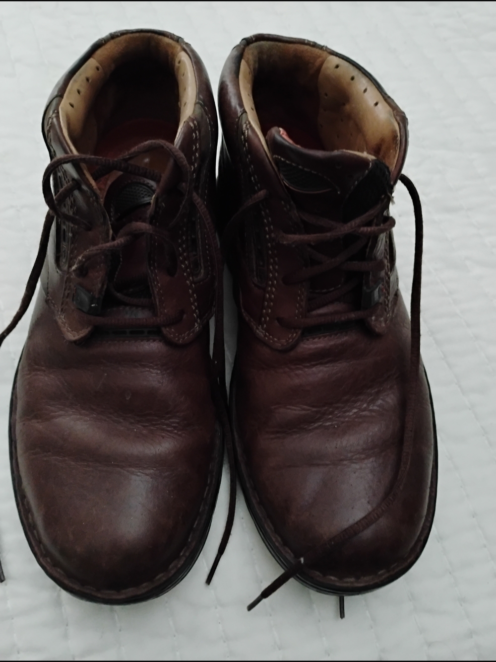 Men's Brown Leather Lace-Up Work Boots